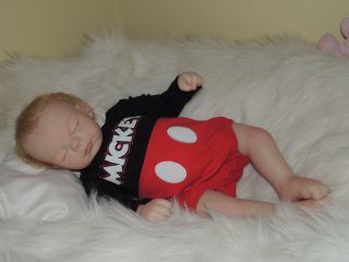 Adorable Reborn Michelle Fagan Ryan Baby Boy Mickey Mouse Must See