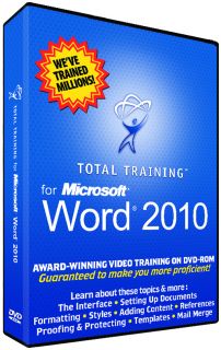 Total Training Microsoft Word 2010 for DVD Software