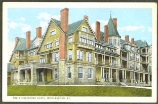 Middlesboro Hotel at Middlesboro KY Postcard 1920s