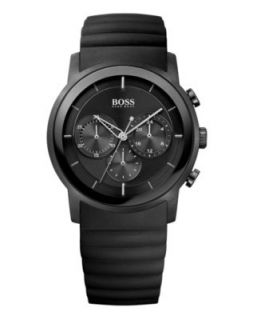 Hugo Boss Watch, Mens Black Silicone Strap 1512393   All Watches