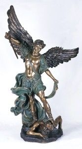 Huge 4 Ft Foot Saint Michael Statue Archangel Catholic