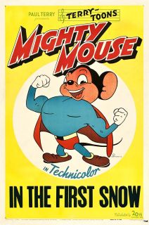 MIGHTY MOUSE IN THE FIRST SNOW (1947) . . . Americas flying Super