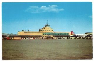 Chicago IL Midway Airport Vintage Illinois Postcard