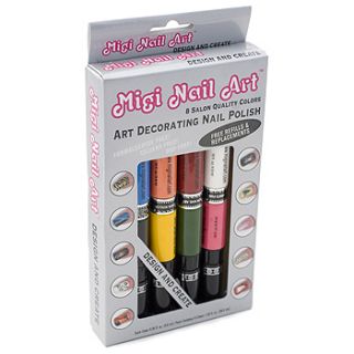 New Migi Nail Art Creative Pen Brush 2 Sets 16 Pens