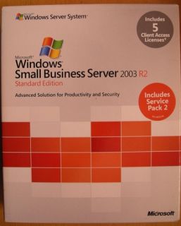 Microsoft Windows Small Business Server SBS 2003 R2 Standard Edition