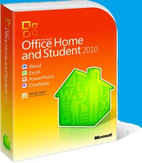 Microsoft Office Home and Student 2010 Word Excel PowerPoint Onenote