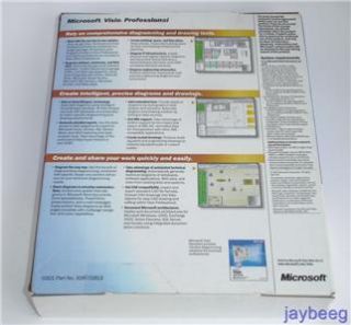 Microsoft Visio Professional Version 2002 Upgrade PC CD Complete