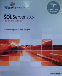 Microsoft SQL Server 2005 Standard Edition x86 Inc 5 Cal 228 04023