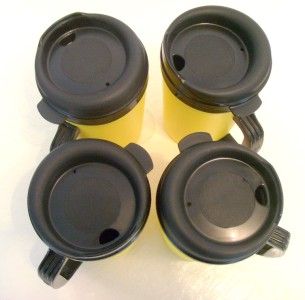 20 oz Yellow Thermo Serv Insulated Travel Mugs