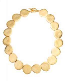 2028 Necklace, Two Tone Round Drop Collar Necklace   Fashion Jewelry