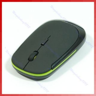 Mini 2 4G USB Wireless Optical Mouse for PC Laptop Blk