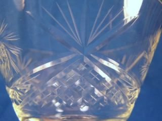 Pinwheel Crystal Pineapple Design Sherbet Glass