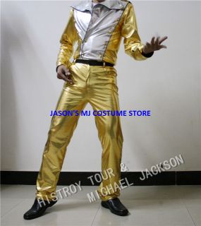 Michael Jackson Gold History Tour Full Outfit Any Size