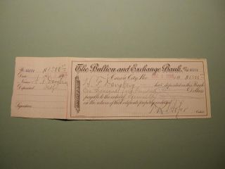 1895 Carson City Bank Certificate $1500 Dangberg, signed by CC Mint