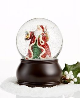 Holiday Lane Snow Globe, Musical Santa