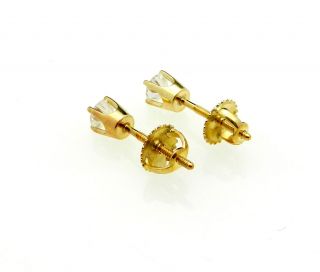 14k Yellow Gold Stud Diamonds 0 47ctw VS2 Earrings Appraisal $1 500