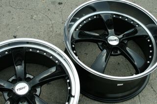 19 Black Rims Wheels Nissan 350Z Staggered 19 x 8 0 9 5 5H 40