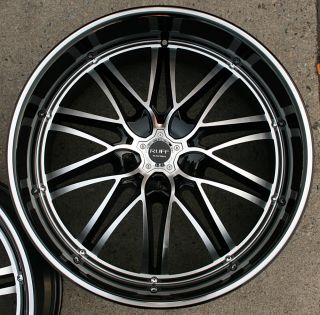 RACING 947 22 BLACK RIMS WHEELS MAXIMA STAGGERED / 22 X 9.0/10 5H +40