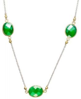 14k Gold Necklace, Orange Onyx Graduated Necklace (6 16mm)   Necklaces