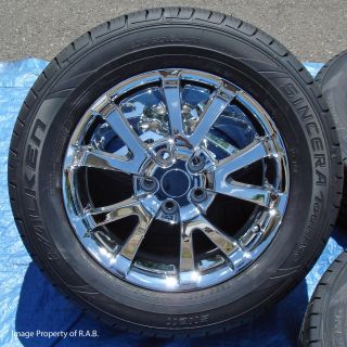 17 Factory Chevy Chrome Wheels w Tires Uplander Aztec