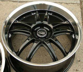 Adr Decadence 20 Glossy Black Rims Wheels Nissan Maxima Staggered