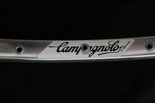 Pair Campagnolo Gamma Clincher Rims 700 C 32 Holes Silver Polished