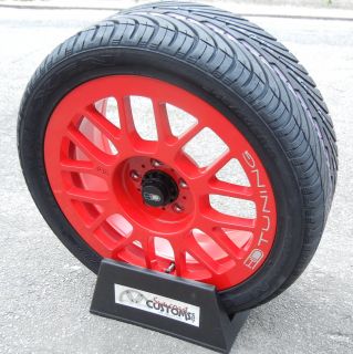 18 HD Red Gear Wheels Nexen Tires Accord RSX Civic 350Z G35 Miata