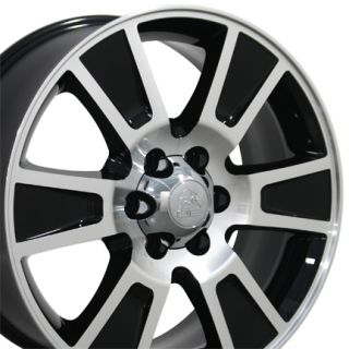 20 Fits F 150 Style Wheel Black MachD Face 20x8 5