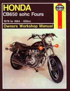 Honda CB650 Fours Repair Shop Service Manual 1978 1979 1980 1981 1982