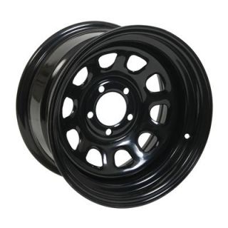 Racing 84 Black Steel D Series Wheels 15x8 5x4 5 Set of 4