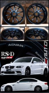 Advan RS D Wheel Rim 19 19x9 19x10 BMW E82 1M E89 E90 E92 M3 F30 F10