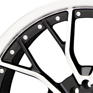 17X7.5 5 110/5 115 Liquid Metal Wire Black Machined Face Wheels/Rims