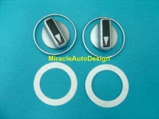 MERCEDES BENZ W124 METAL A/C SWITCH COVERS + CHROME RIMS + WHITE FACES