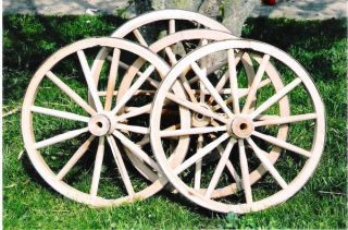 Four Western Wagon Wheels for Carts Decor Productions