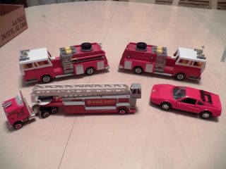 60 Fire Truck Emergency Vehicles Corgi Ertl Solido Majorette Playart