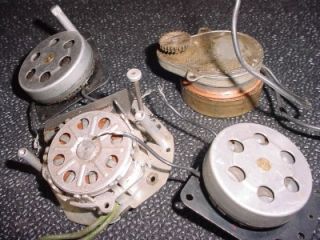 Old Vintage Running Electric Clock Motors for Parts or Restoration