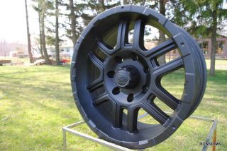 Ford F150 250 7 Lug Bolt Wheels 7 on 150 mm ion 179 Matte Black