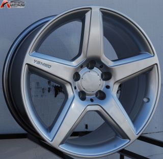 18 Mercedes AMG Style Staggered Silver Wheel Fit E Class E230 E320