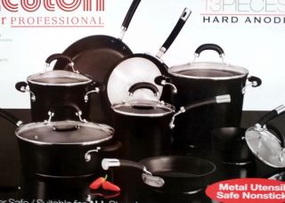 New Circulon Nonstick Anodized Pots and Pans Stainless Steel 13 PC