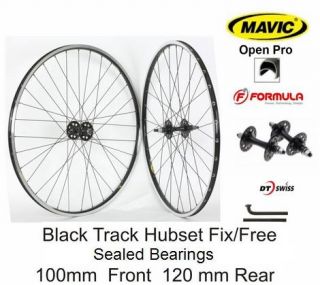 Mavic Open Pro Black with Formula Track Fix Free Hubs