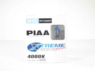 Piaa H10 Xtreme White Plus Halogen Bulbs Twin Pack 4150K Headlight 45W