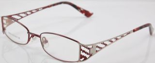 8816 Womans Carved Metal Optical Eyeglasses Frames 3c