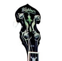 Washburn B16 5 String Banjo w/ Case, FREE CD & Tuning Chart