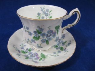 Paragon Cup Saucer Set for Get Me not Pattern Bone China