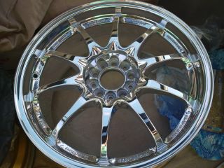 Volk CE28 Neo Chrome SSR Work 17 inch Wheels and Tires