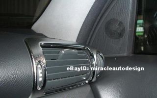 chrome air vent frame rim for 2004 2007 Mercedes Benz C Class W203