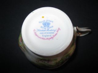 1930s Royal Albert Kentish Rockery Tea Cup and Saucer