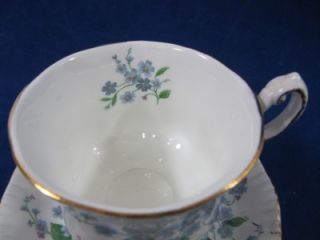 Paragon Cup Saucer Set for Get Me not Pattern Bone China