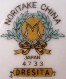 Noritake China Dresita 4733 Pattern Bread Plate