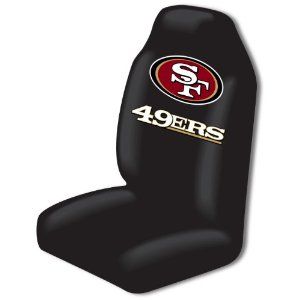 San Francisco SF 49ers Bucket Seat Cover NFL Single Slips On